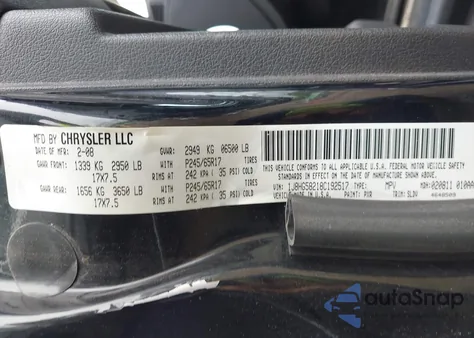 2008 Jeep Commander Limited z USA, uszkodzony, nr VIN 1J8HG58218C192517